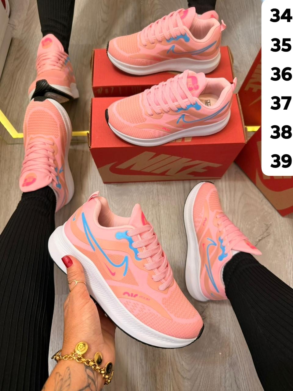 Air Move Coral na cor Rosa Coral